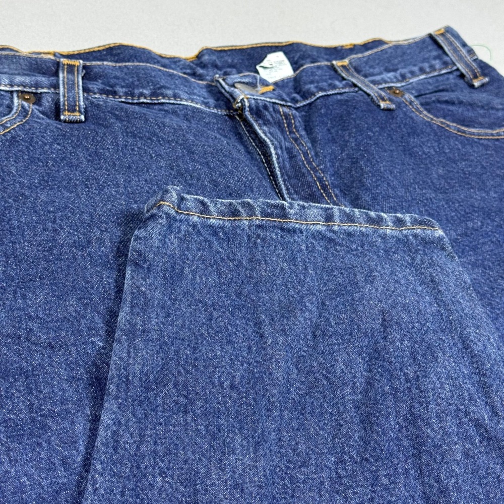 Levis 550 Relaxed Fit Tapered Leg Jeans Dark Wash Blue Cotton Made in USA 18 S